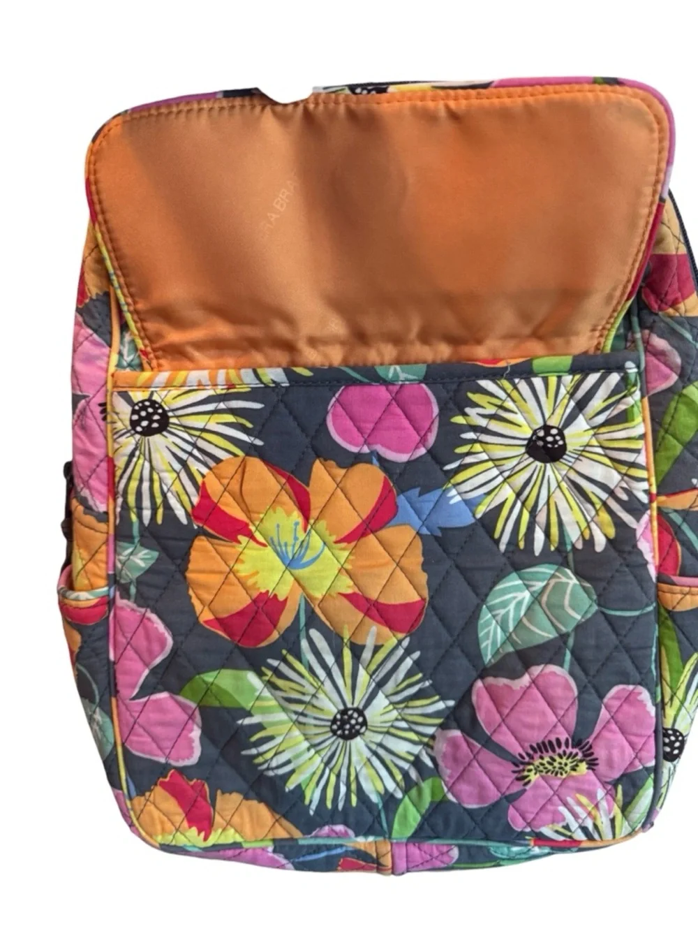Vera Bradley Quilted Backpack, Jazzy Blooms, VGUC - Picture 3 of 13